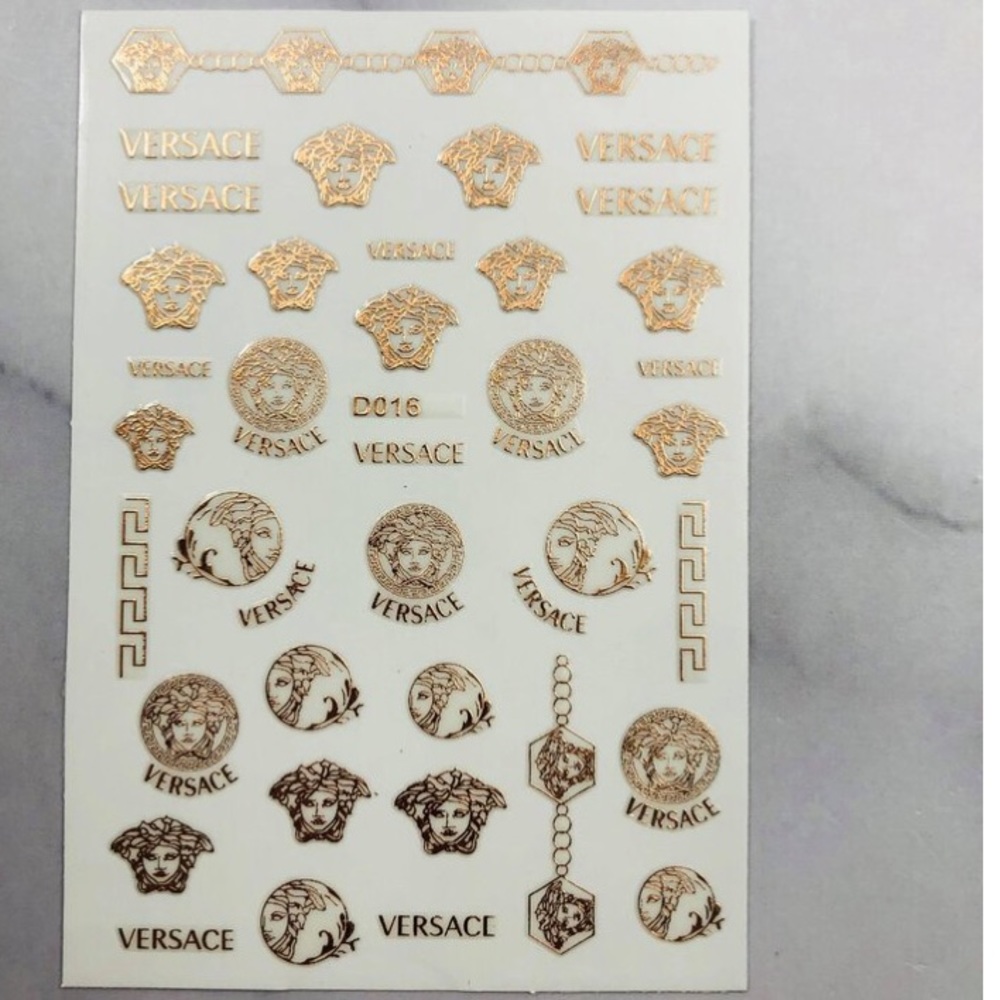 DESIGNER NAIL STICKERS/GOLD